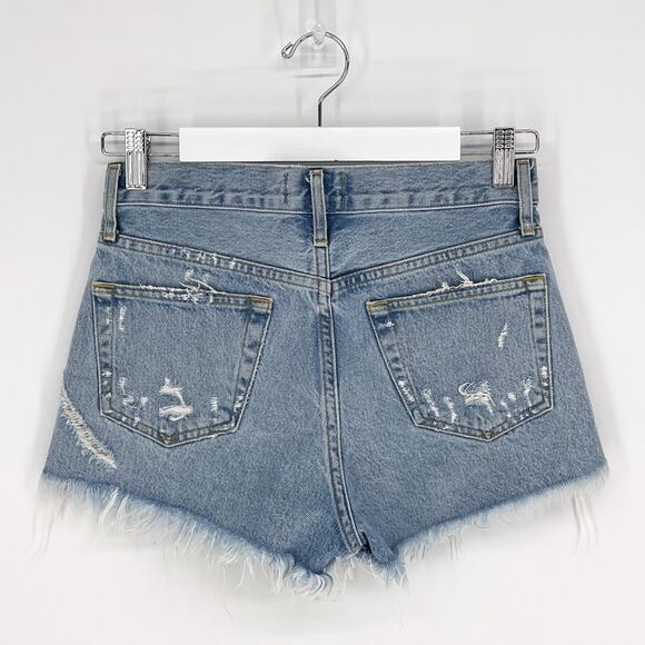 AGOLDE Parker Vintage Cut Off Shorts Women’s 23 Swapmeet Distressed Denim - Picture 5 of 5